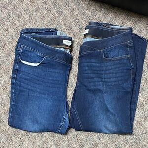 Two pairs of women’s Maurice’s M jeans